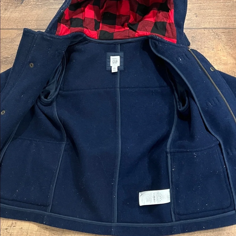Baby Gap Toddler Toggle Hooded Pea Coat, 4T